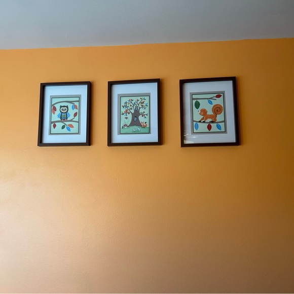 Porcupine woodland animals art print 8x10 (no frame) baby room nursery decor - Picture 4 of 6